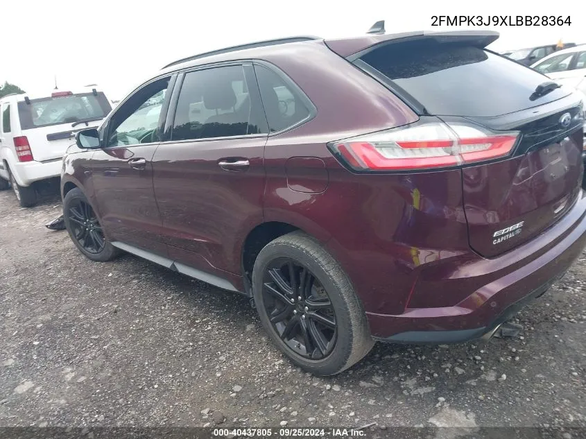 2020 Ford Edge St Line VIN: 2FMPK3J9XLBB28364 Lot: 40437805