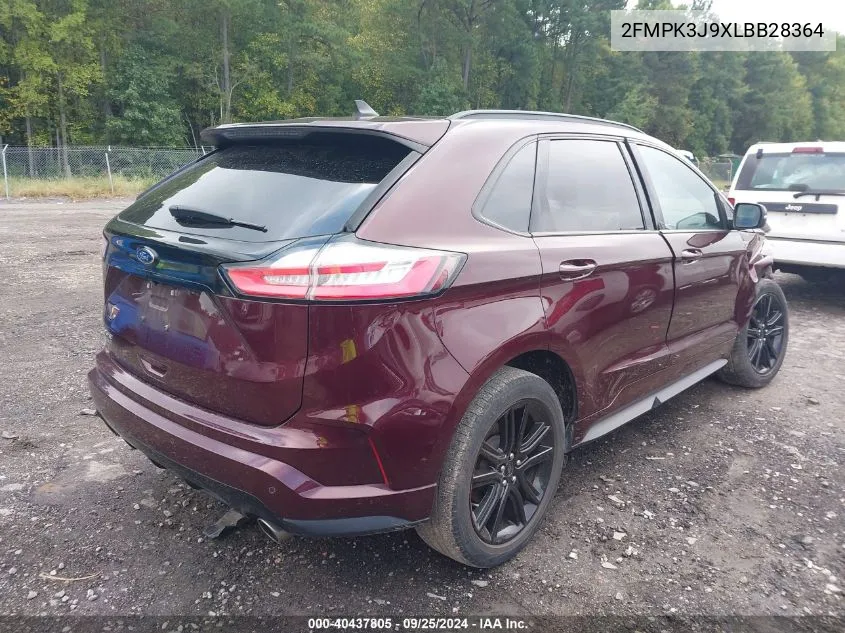 2020 Ford Edge St Line VIN: 2FMPK3J9XLBB28364 Lot: 40437805