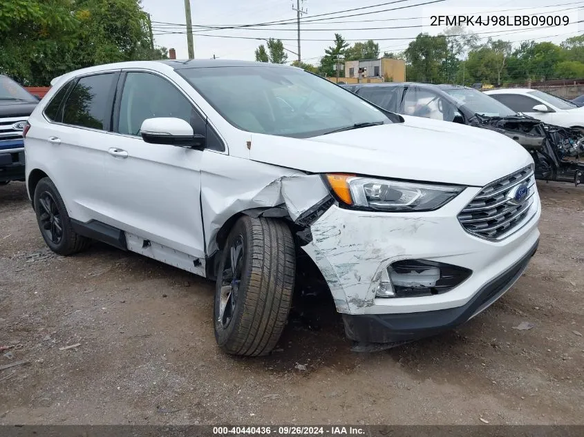 2020 Ford Edge Sel VIN: 2FMPK4J98LBB09009 Lot: 40440436