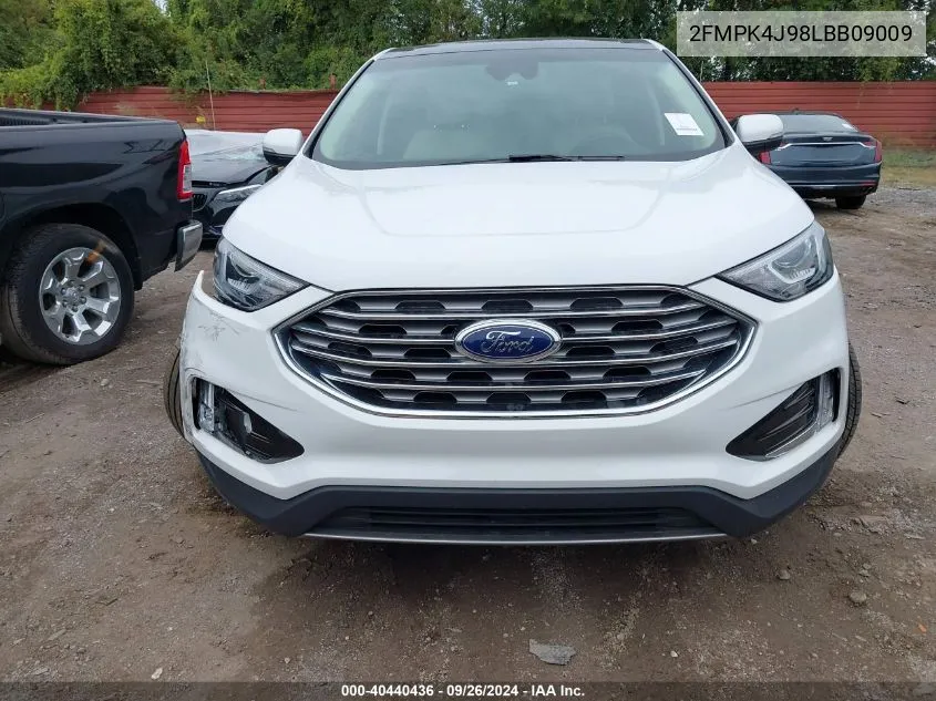 2020 Ford Edge Sel VIN: 2FMPK4J98LBB09009 Lot: 40440436