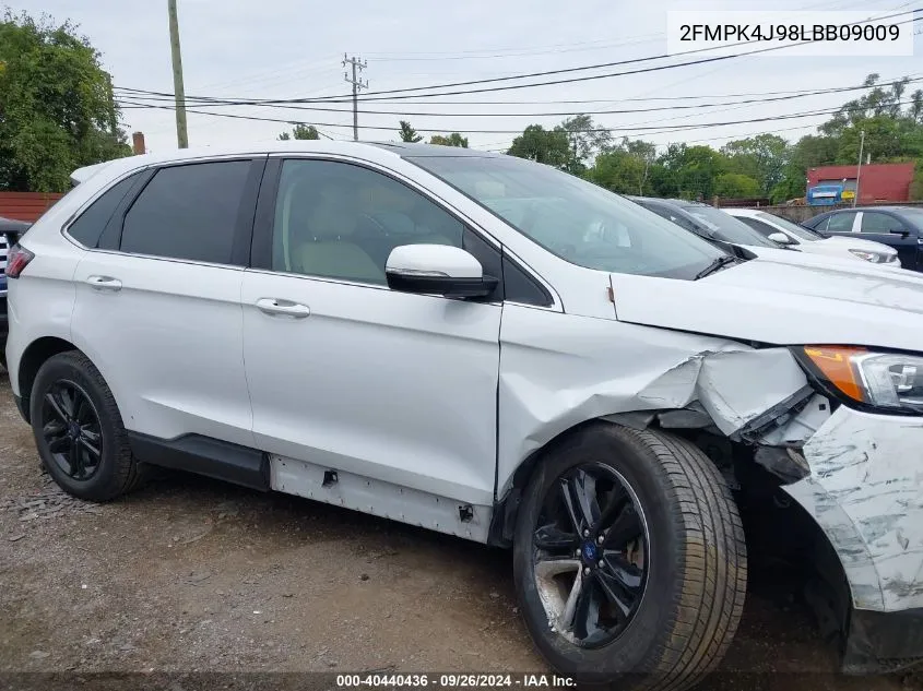 2020 Ford Edge Sel VIN: 2FMPK4J98LBB09009 Lot: 40440436