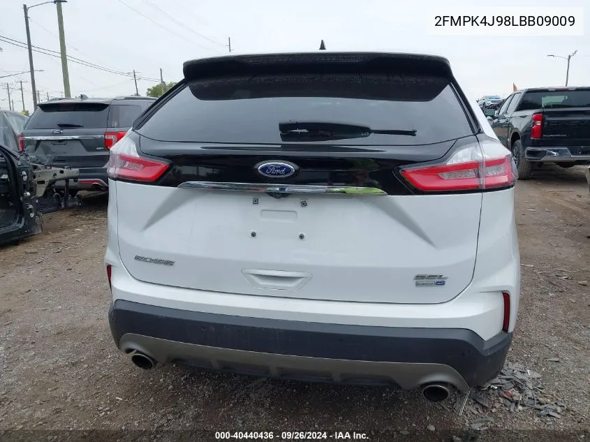 2020 Ford Edge Sel VIN: 2FMPK4J98LBB09009 Lot: 40440436