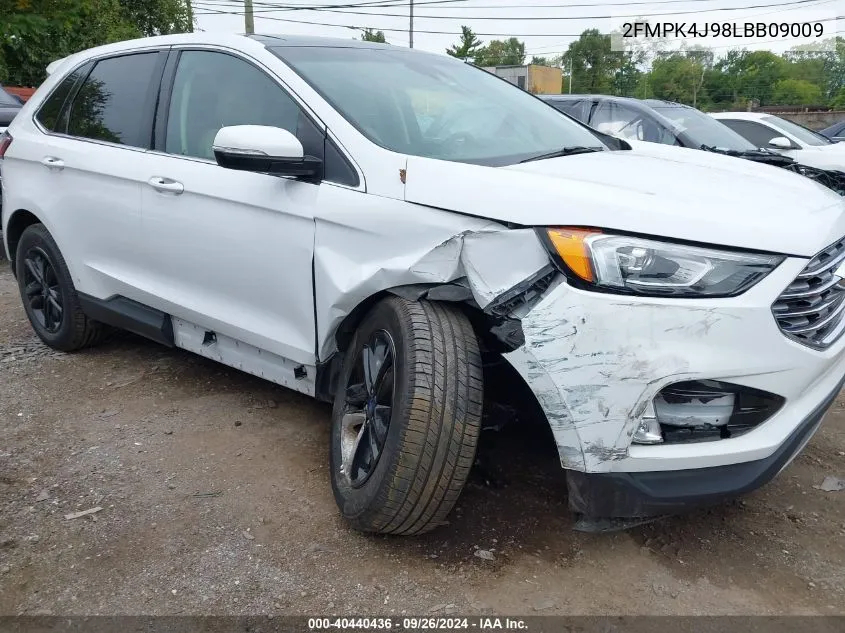 2020 Ford Edge Sel VIN: 2FMPK4J98LBB09009 Lot: 40440436