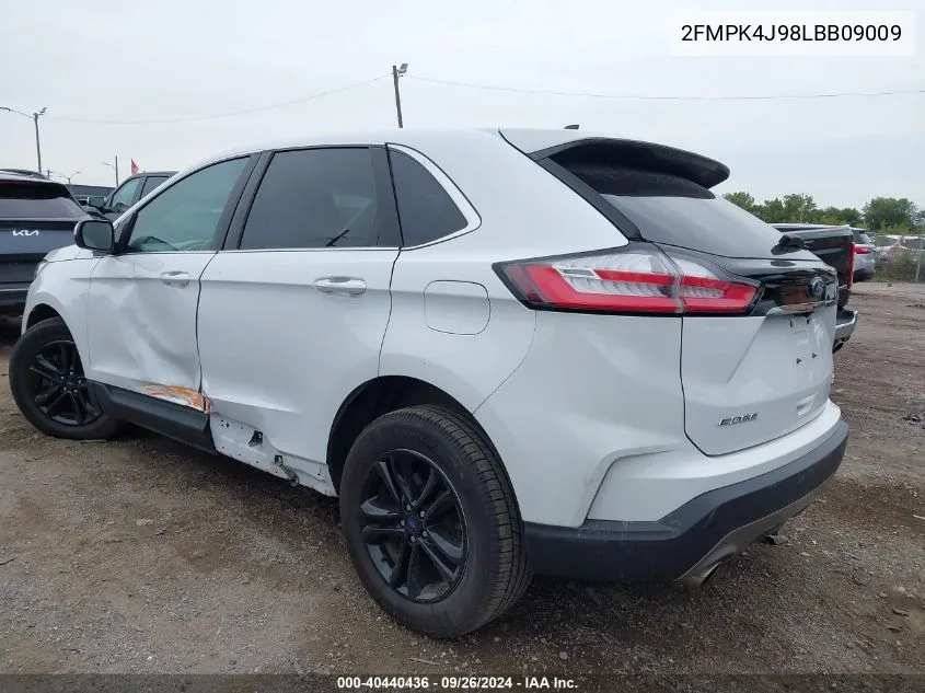 2020 Ford Edge Sel VIN: 2FMPK4J98LBB09009 Lot: 40440436