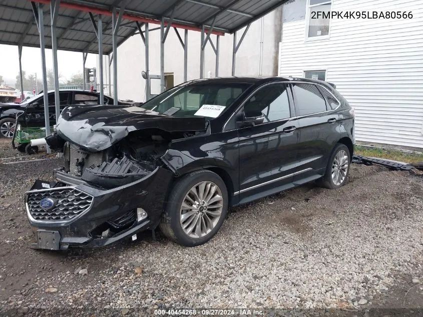 2020 Ford Edge Titanium VIN: 2FMPK4K95LBA80566 Lot: 40454268