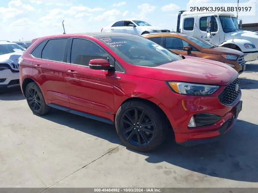 2020 Ford Edge St Line VIN: 2FMPK3J95LBB19197 Lot: 40484982