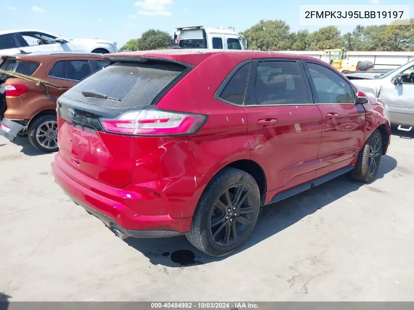 2020 Ford Edge St Line VIN: 2FMPK3J95LBB19197 Lot: 40484982