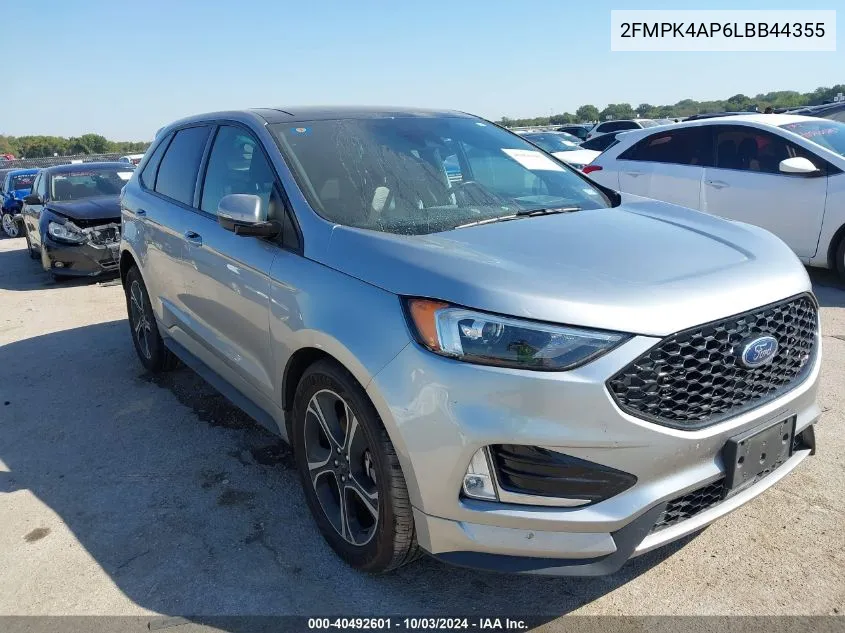 2020 Ford Edge St VIN: 2FMPK4AP6LBB44355 Lot: 40492601