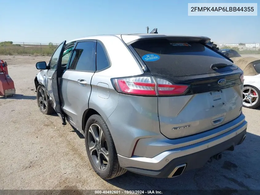 2020 Ford Edge St VIN: 2FMPK4AP6LBB44355 Lot: 40492601