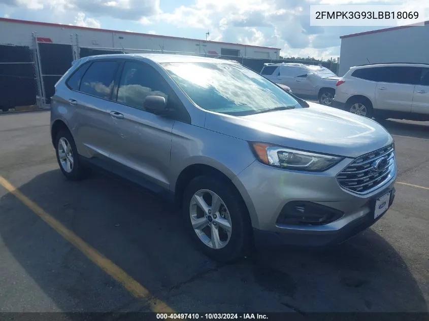 2020 Ford Edge Se VIN: 2FMPK3G93LBB18069 Lot: 40497410