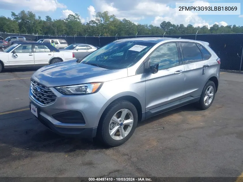 2020 Ford Edge Se VIN: 2FMPK3G93LBB18069 Lot: 40497410