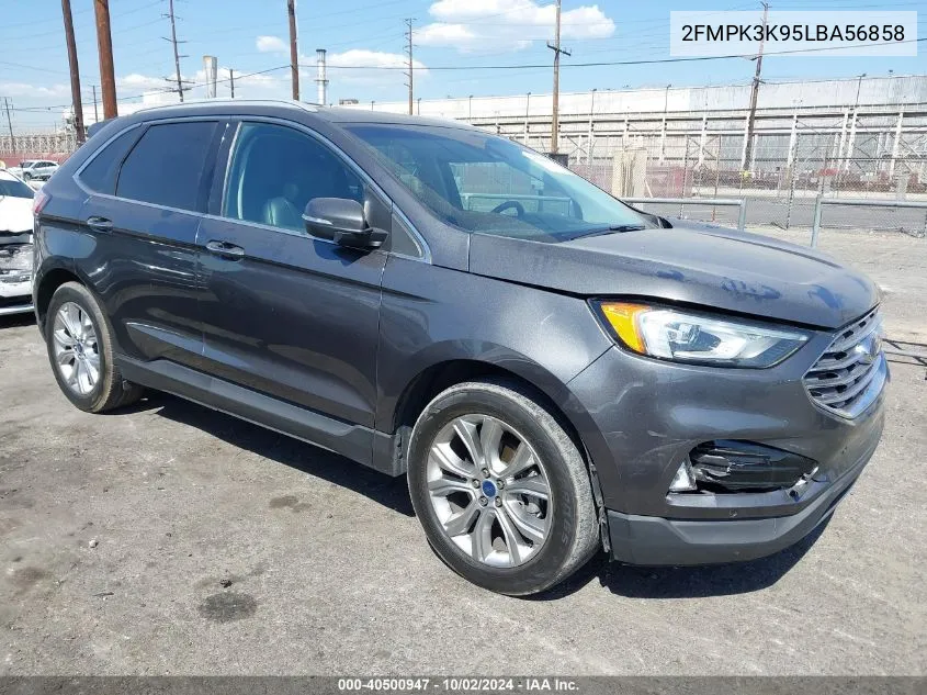 2020 Ford Edge Titanium VIN: 2FMPK3K95LBA56858 Lot: 40500947