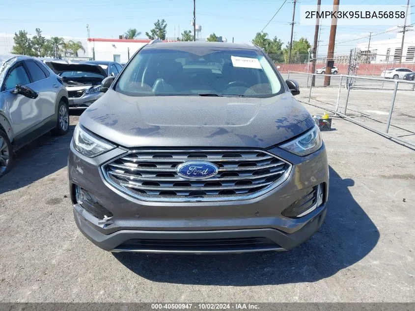 2020 Ford Edge Titanium VIN: 2FMPK3K95LBA56858 Lot: 40500947