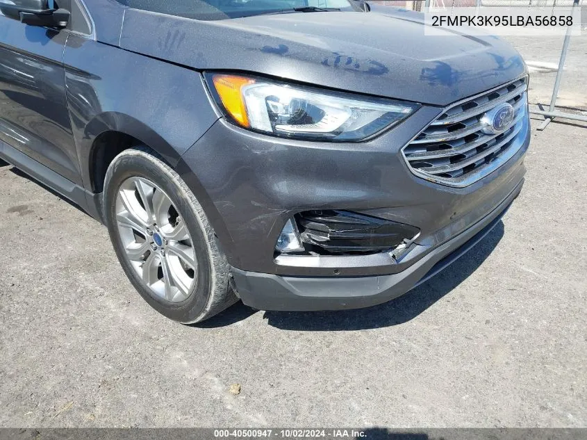 2020 Ford Edge Titanium VIN: 2FMPK3K95LBA56858 Lot: 40500947