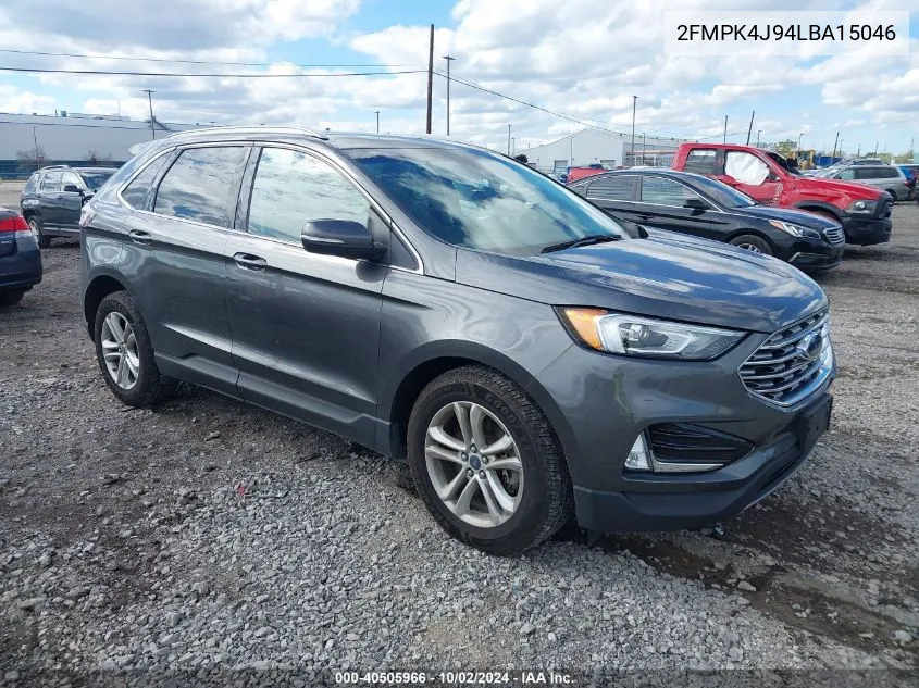 2020 Ford Edge Sel VIN: 2FMPK4J94LBA15046 Lot: 40505966