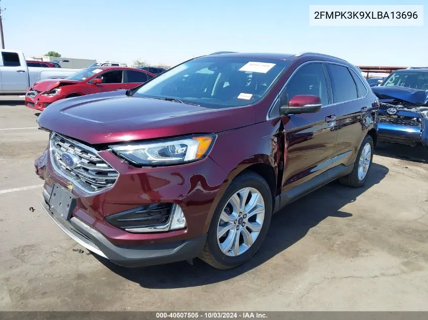 2020 Ford Edge Titanium VIN: 2FMPK3K9XLBA13696 Lot: 40507505