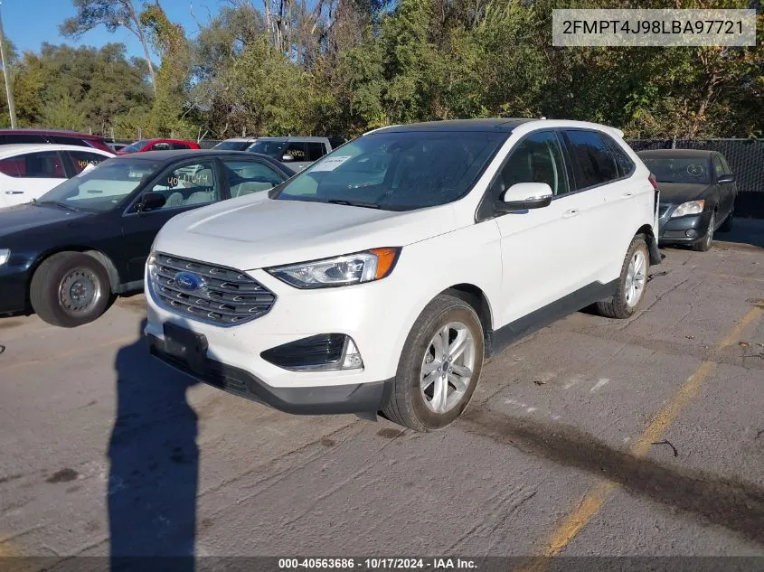 2020 Ford Edge Sel VIN: 2FMPT4J98LBA97721 Lot: 40563686