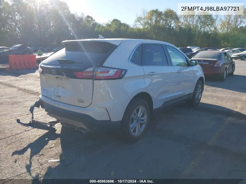 2020 Ford Edge Sel VIN: 2FMPT4J98LBA97721 Lot: 40563686