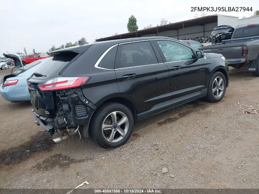 2020 Ford Edge Sel VIN: 2FMPK3J95LBA27944 Lot: 40587586