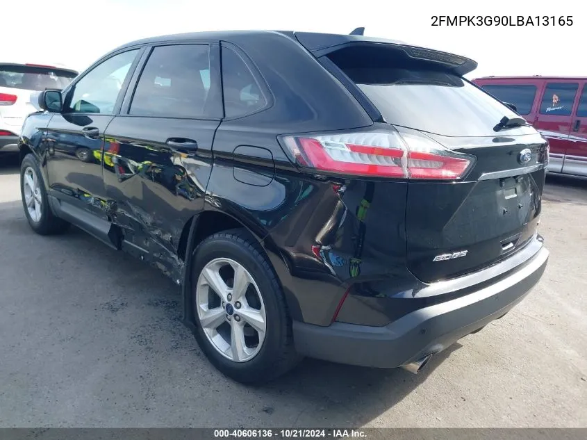 2020 Ford Edge Se VIN: 2FMPK3G90LBA13165 Lot: 40606136