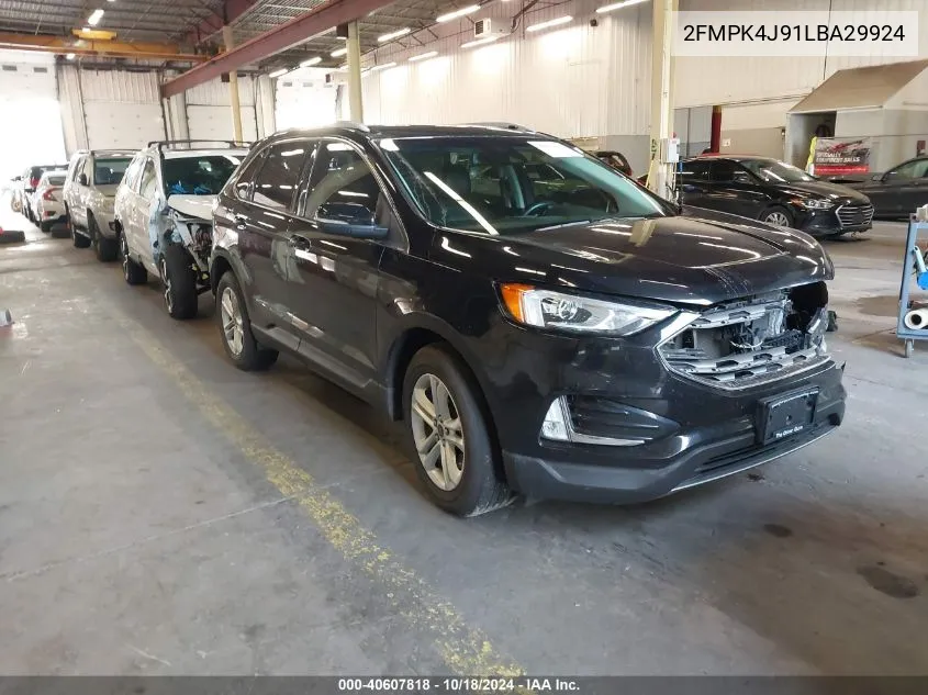 2020 Ford Edge Sel VIN: 2FMPK4J91LBA29924 Lot: 40607818