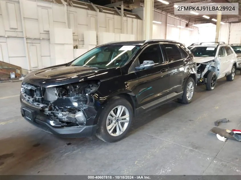 2020 Ford Edge Sel VIN: 2FMPK4J91LBA29924 Lot: 40607818