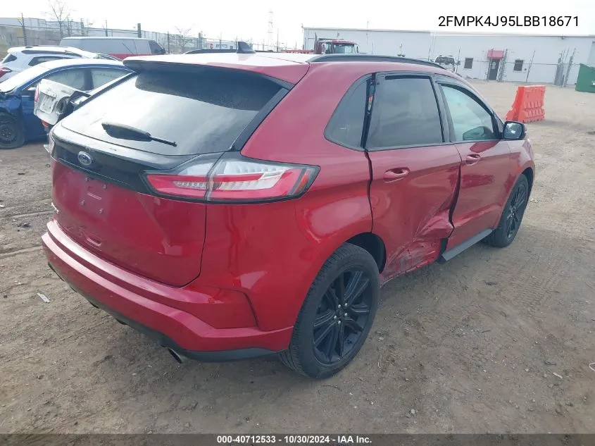 2FMPK4J95LBB18671 2020 Ford Edge St Line