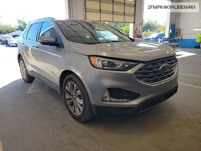 2020 Ford Edge Titanium VIN: 2FMPK4K99LBB36461 Lot: 40719580