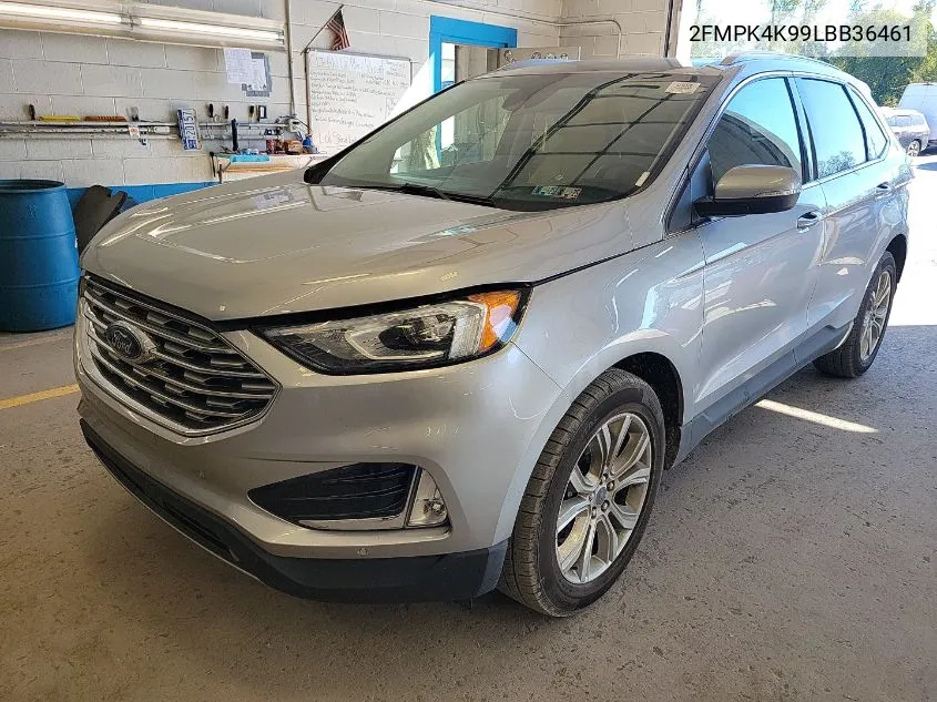 2020 Ford Edge Titanium VIN: 2FMPK4K99LBB36461 Lot: 40719580