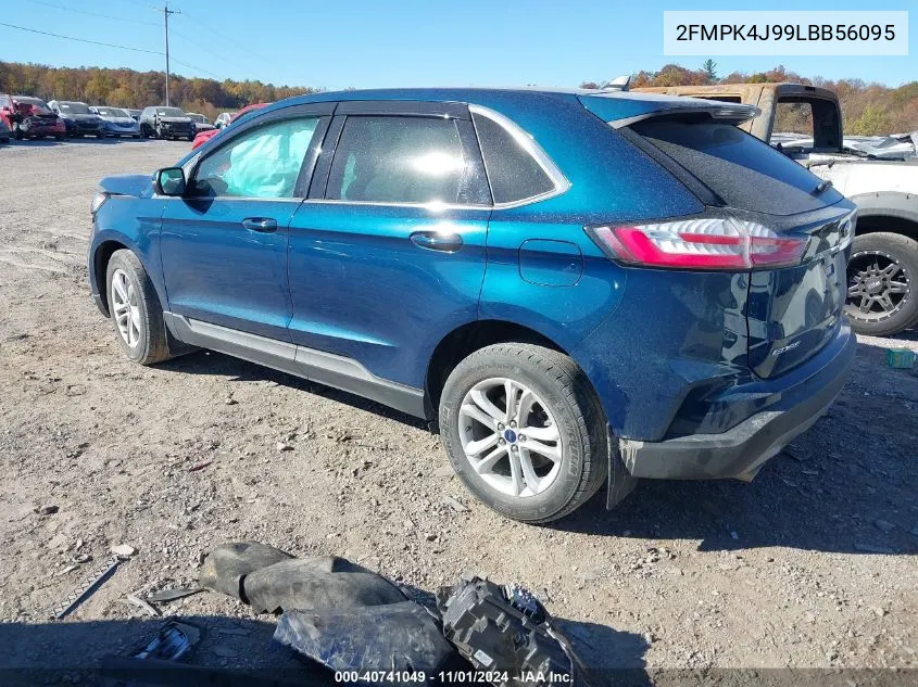 2020 Ford Edge Sel VIN: 2FMPK4J99LBB56095 Lot: 40741049