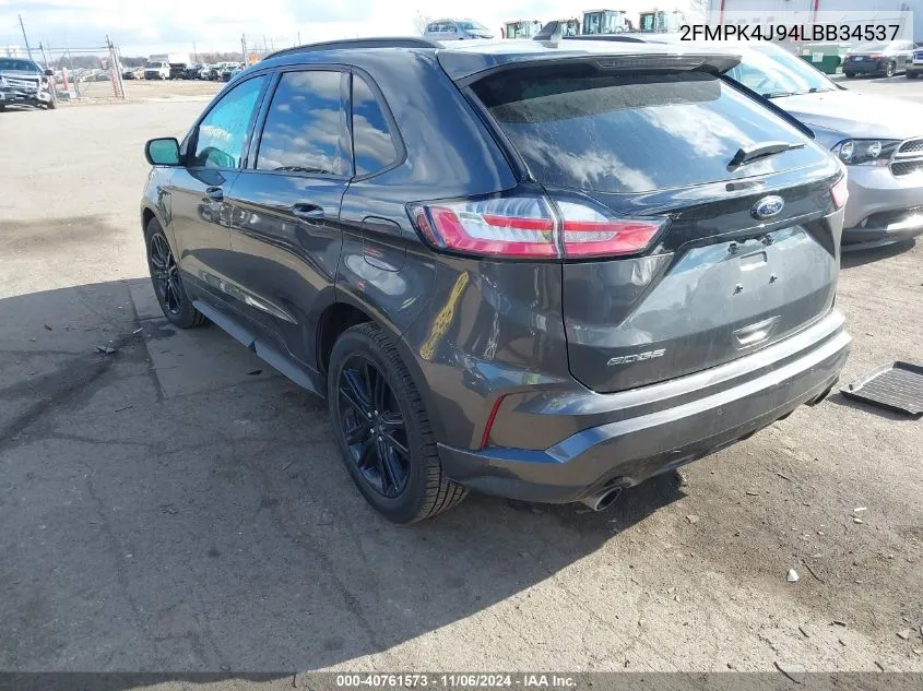 2FMPK4J94LBB34537 2020 Ford Edge St Line