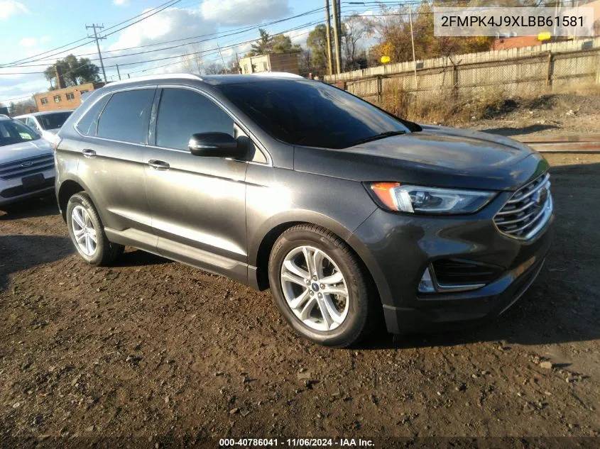 2020 Ford Edge Sel VIN: 2FMPK4J9XLBB61581 Lot: 40786041