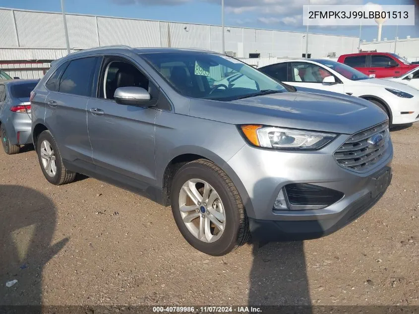 2020 Ford Edge Sel VIN: 2FMPK3J99LBB01513 Lot: 40789986