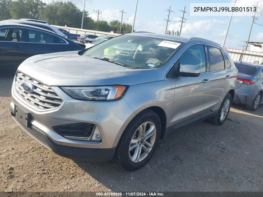 2020 Ford Edge Sel VIN: 2FMPK3J99LBB01513 Lot: 40789986