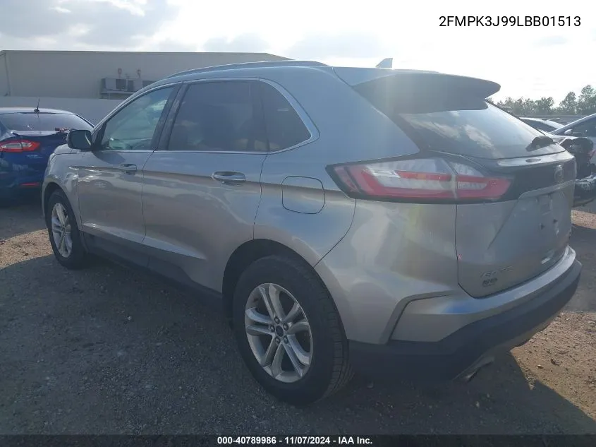 2020 Ford Edge Sel VIN: 2FMPK3J99LBB01513 Lot: 40789986