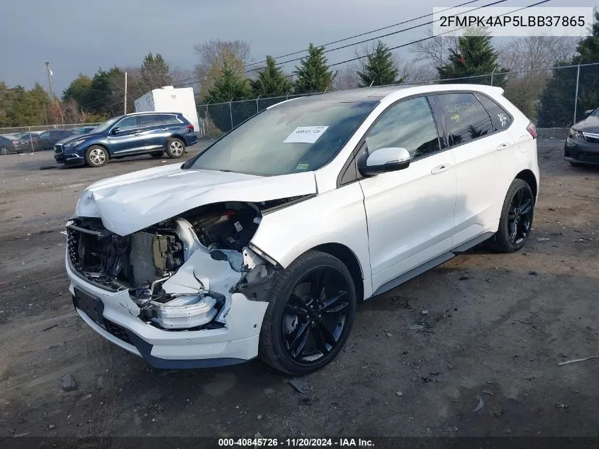 2020 Ford Edge St VIN: 2FMPK4AP5LBB37865 Lot: 40845726