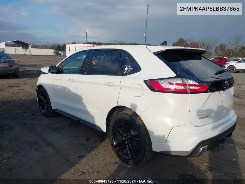 2020 Ford Edge St VIN: 2FMPK4AP5LBB37865 Lot: 40845726