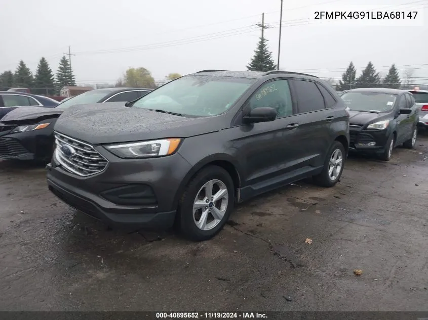 2020 Ford Edge Se VIN: 2FMPK4G91LBA68147 Lot: 40895652