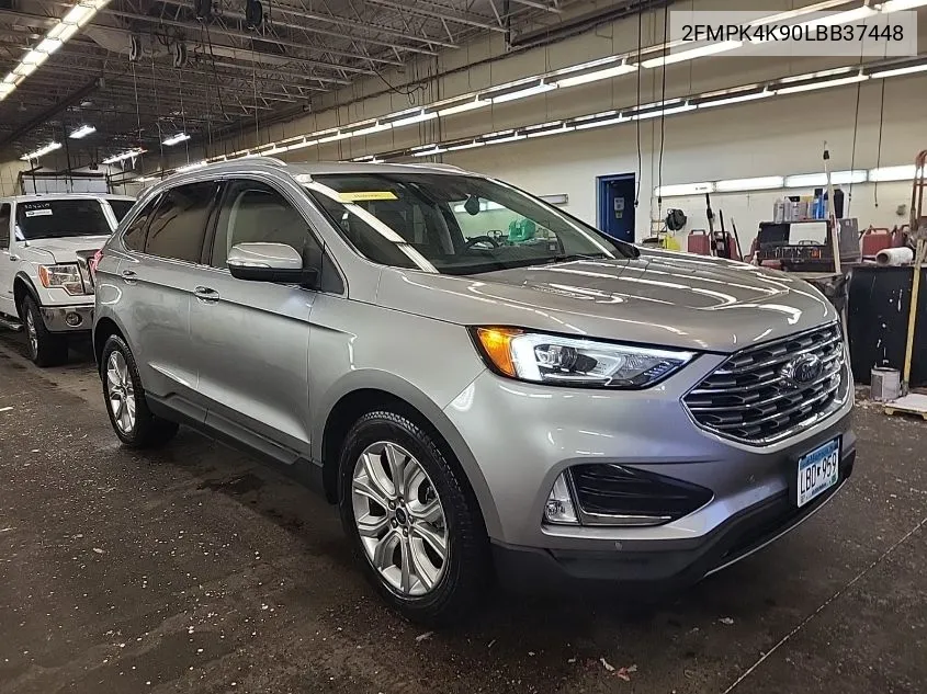 2020 Ford Edge Titanium VIN: 2FMPK4K90LBB37448 Lot: 40935762