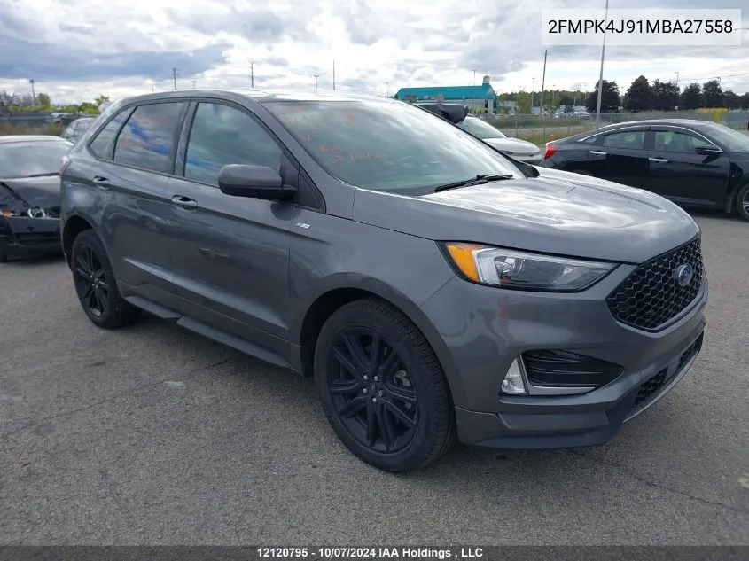 2021 Ford Edge VIN: 2FMPK4J91MBA27558 Lot: 12120795