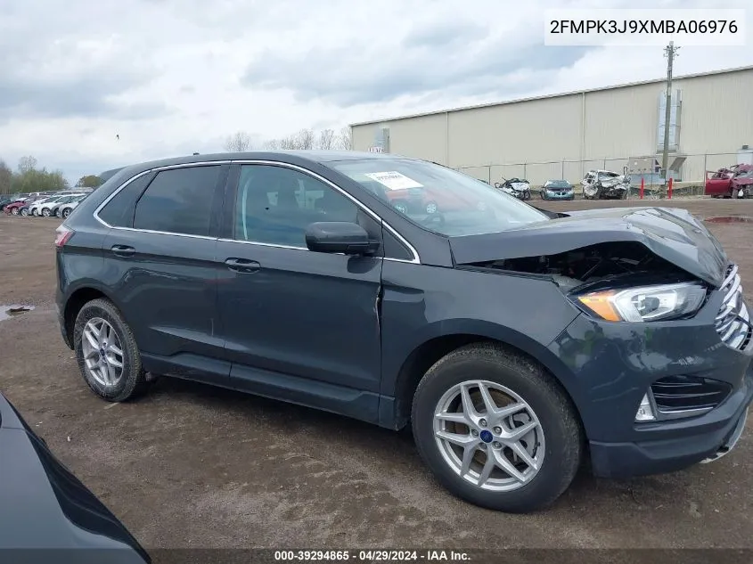 2021 Ford Edge Sel VIN: 2FMPK3J9XMBA06976 Lot: 39294865