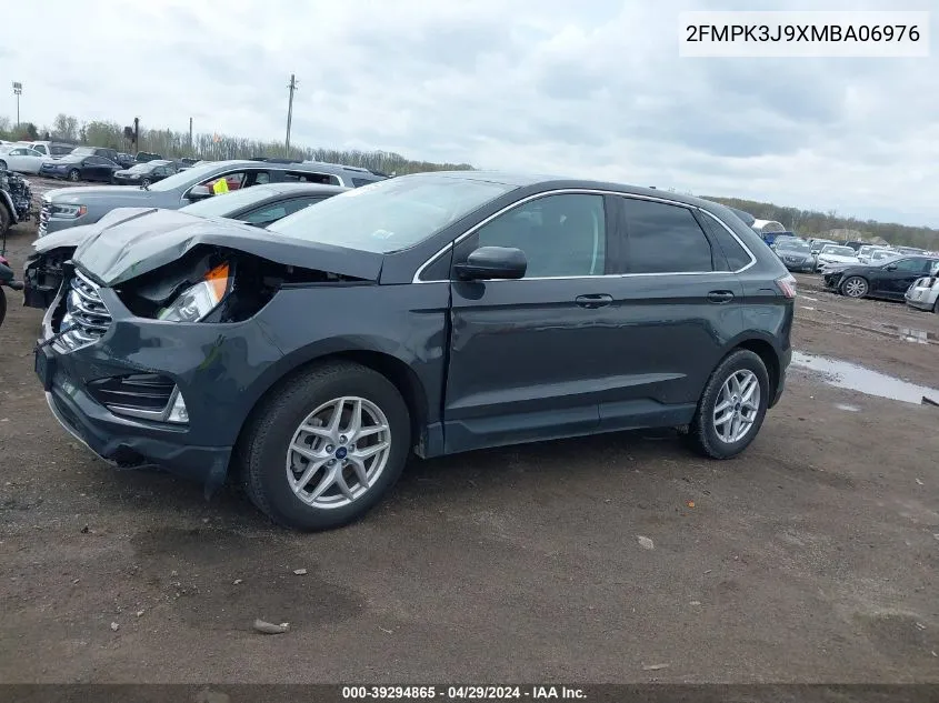 2021 Ford Edge Sel VIN: 2FMPK3J9XMBA06976 Lot: 39294865