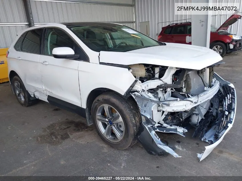 2021 Ford Edge Sel VIN: 2FMPK4J99MBA47072 Lot: 39465227