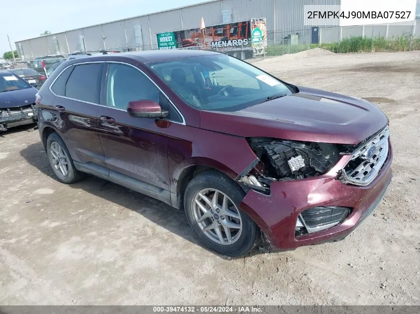 2021 Ford Edge Sel VIN: 2FMPK4J90MBA07527 Lot: 39474132