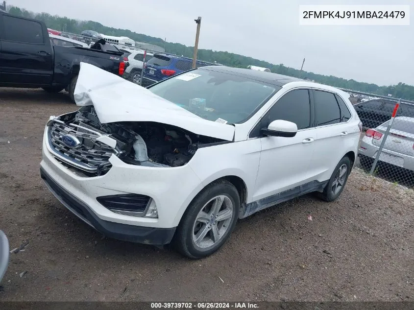 2021 Ford Edge Sel VIN: 2FMPK4J91MBA24479 Lot: 39739702