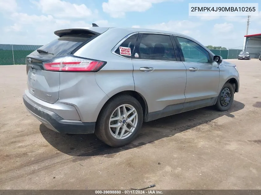 2FMPK4J90MBA10265 2021 Ford Edge Sel