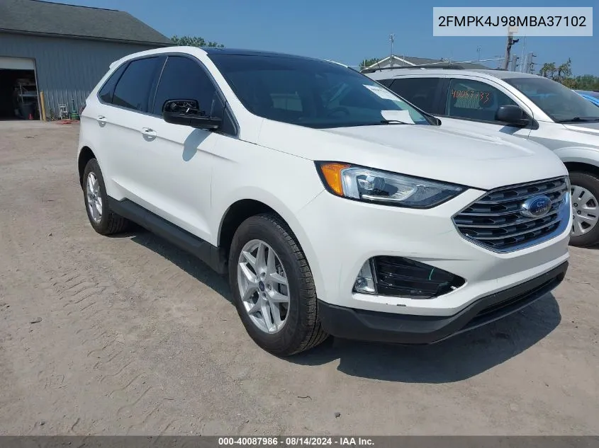 2021 Ford Edge Sel VIN: 2FMPK4J98MBA37102 Lot: 40087986