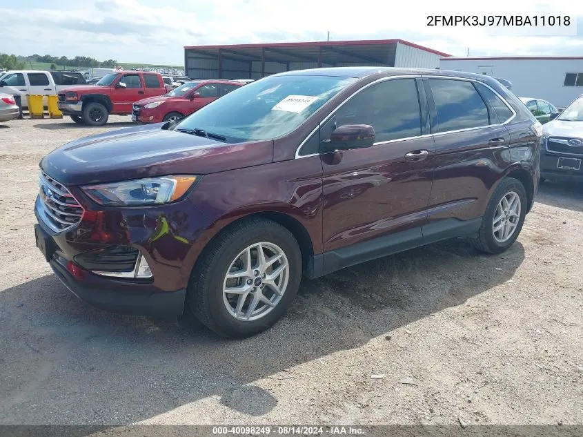 2FMPK3J97MBA11018 2021 Ford Edge Sel