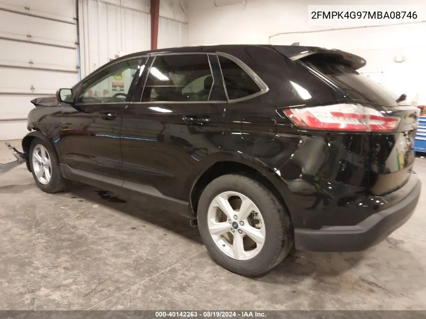 2021 Ford Edge Se VIN: 2FMPK4G97MBA08746 Lot: 40142263