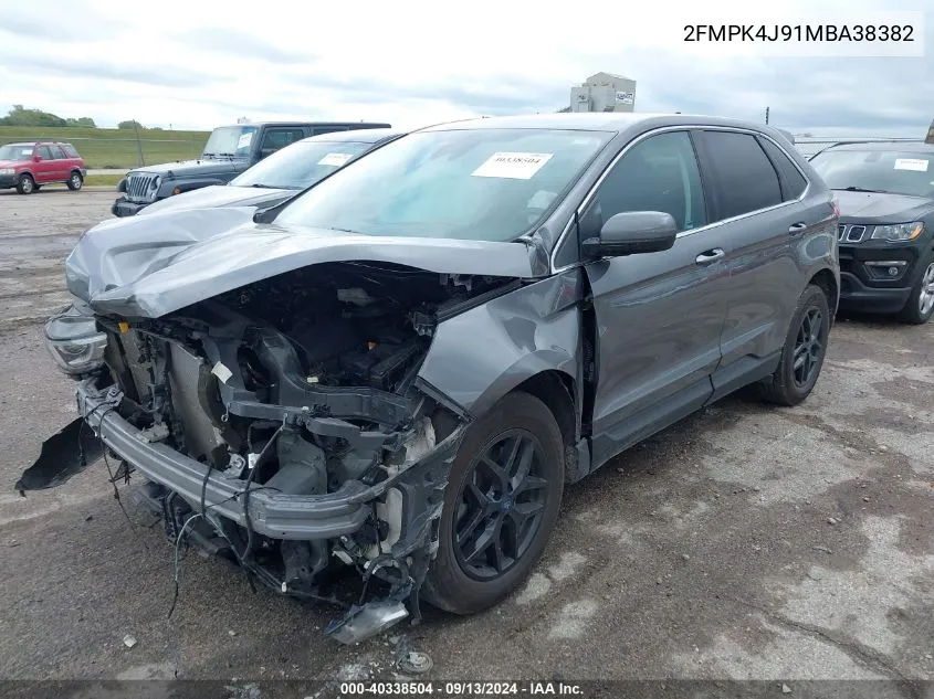 2FMPK4J91MBA38382 2021 Ford Edge Sel